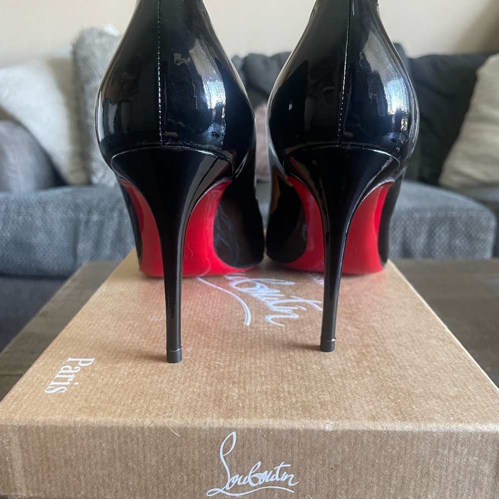 Christian Louboutin So Kate Patent Pointed-Toe Red Sole Pump